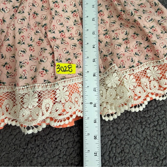 Only little once dress baby girl 3 cream orange floral classic flowy vintage - Picture 7 of 7